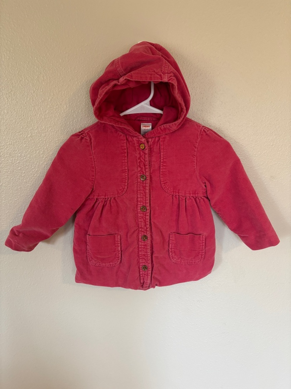 Gymboree Pink Hooded and Lined Corduroy Kids Jacket
